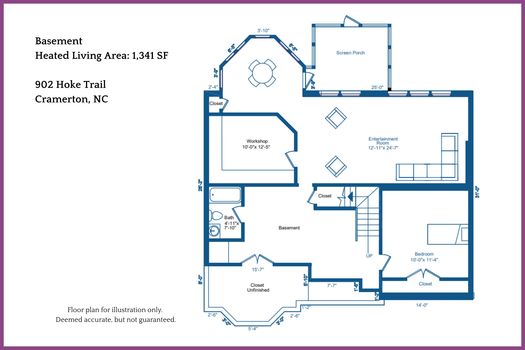 Basement - 902 Hoke Trail, Cramerton, NC