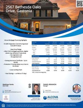 Finance Flyers - 2567 Bethesda Oaks Drive, Gastonia, NC