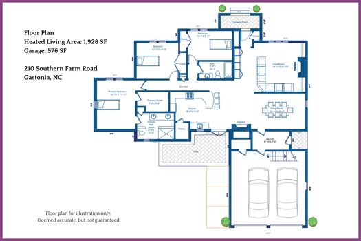 Floor Plan - 210 Southern Farm Road, Gastonia, NC