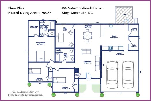 Floor Plan - 158 Autumn Woods Drive, Kings Mountain, NC