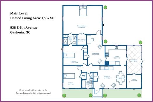 Floor Plan - 938 E 6th Avenue, Gastonia, NC