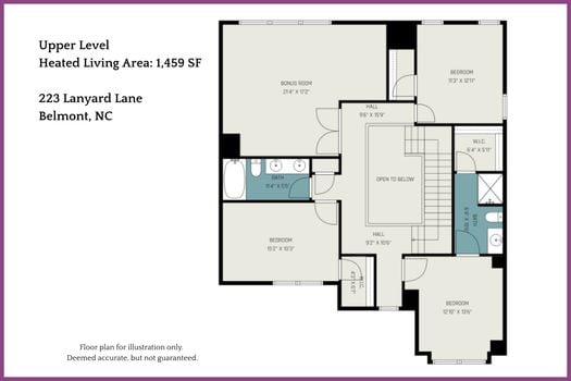 Floor Plan Level 2 - 223 Lanyard Lane, Belmont, NC