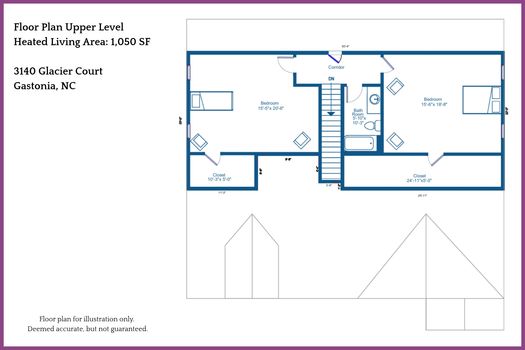 Floor Plan Level 2 - 3140 Glacier Court, Gastonia, NC