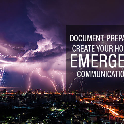 Household Emergency Plan - Do You Have One, Is It Current?