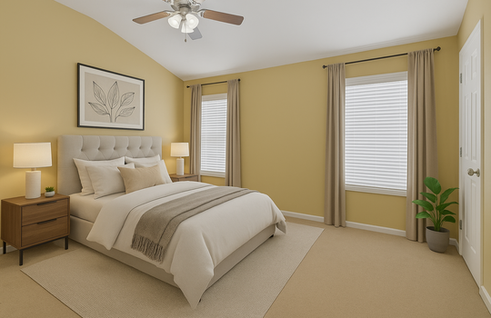 2555 Flat Shoals Road, Unit 1104 Bedroom 2 staged