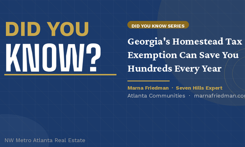 Did You Know? Georgia's Homestead Tax Exemption Can &hellip;