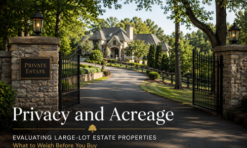 Privacy and Acreage: Evaluating Large-Lot Estate Properties