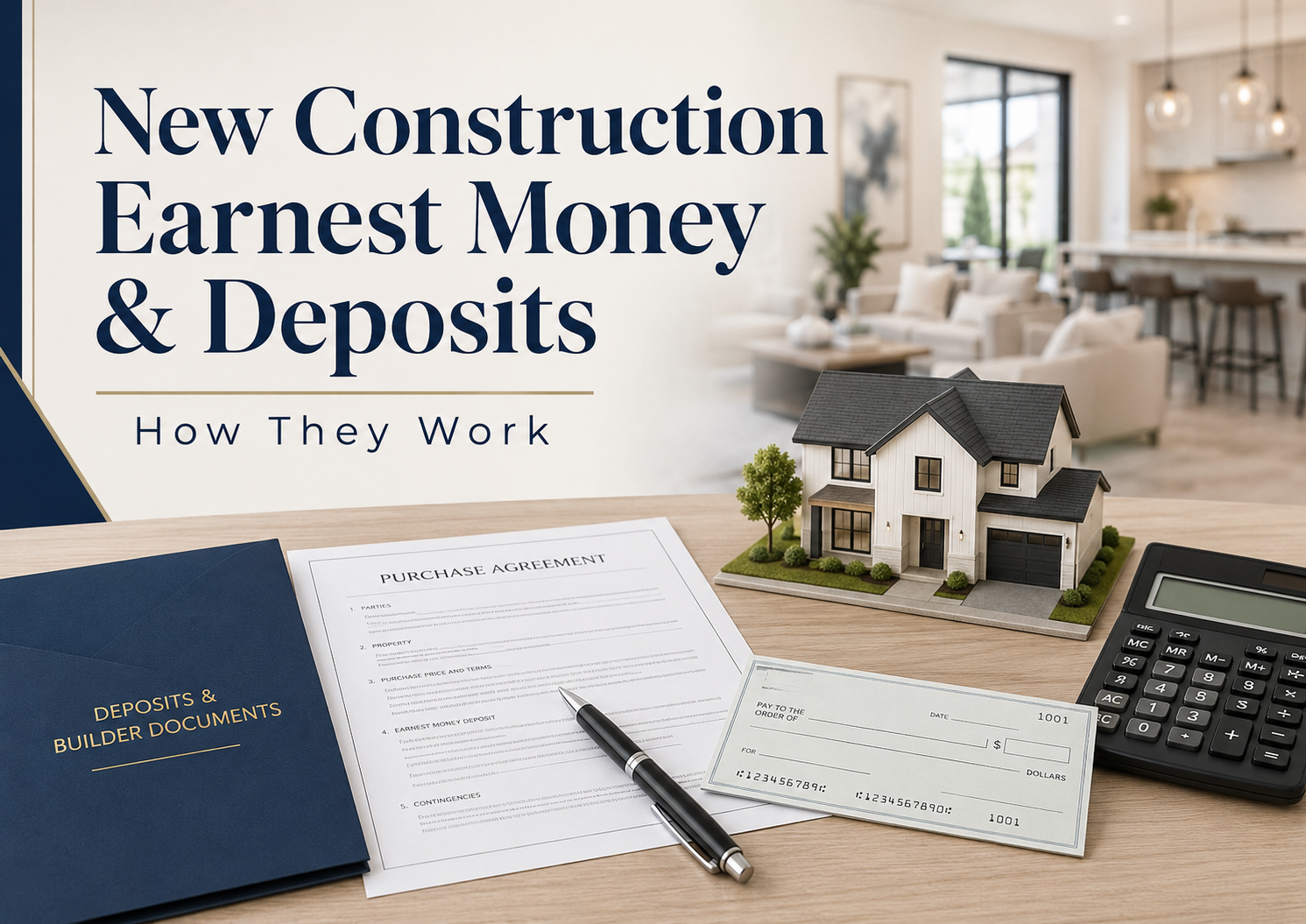 New Construction Earnest Money Deposit