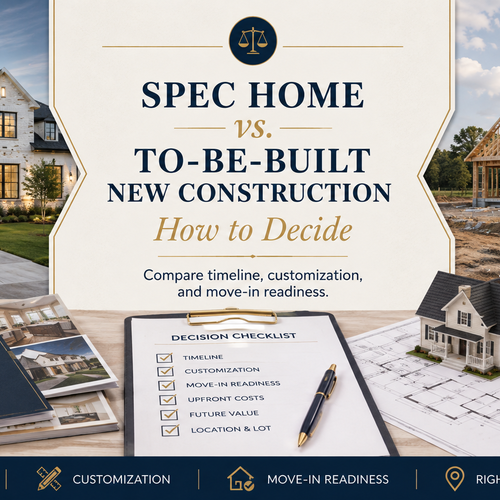 Spec Home vs. To-Be-Built New Construction: How to Decide
