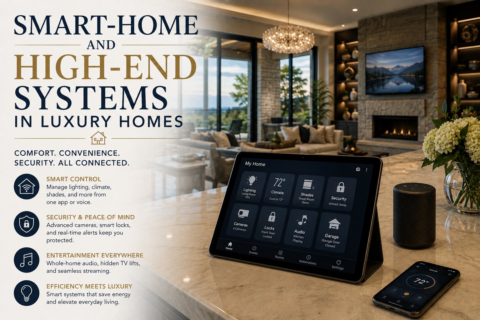 Smart-Home Systems in Luxury Homes | Marna Friedman