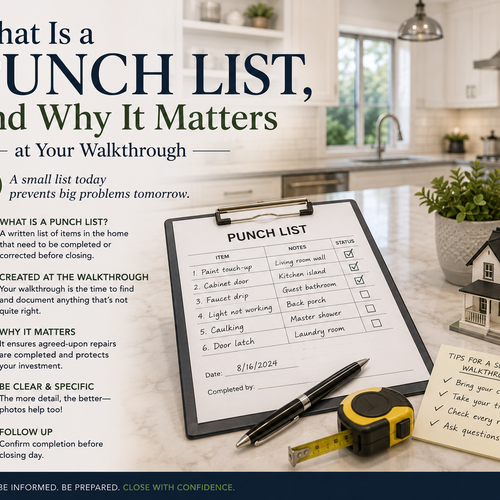 What Is a Punch List, and Why It Matters at Your Walkthrough