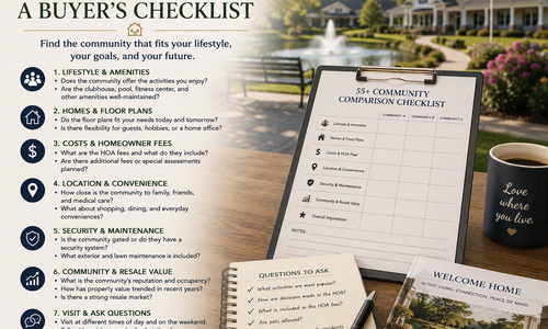 Comparing 55+ Communities: A Buyer's Checklist