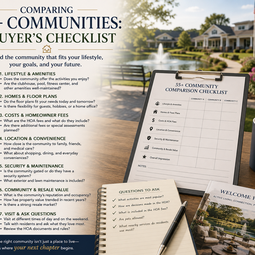 Comparing 55+ Communities: A Buyer's Checklist