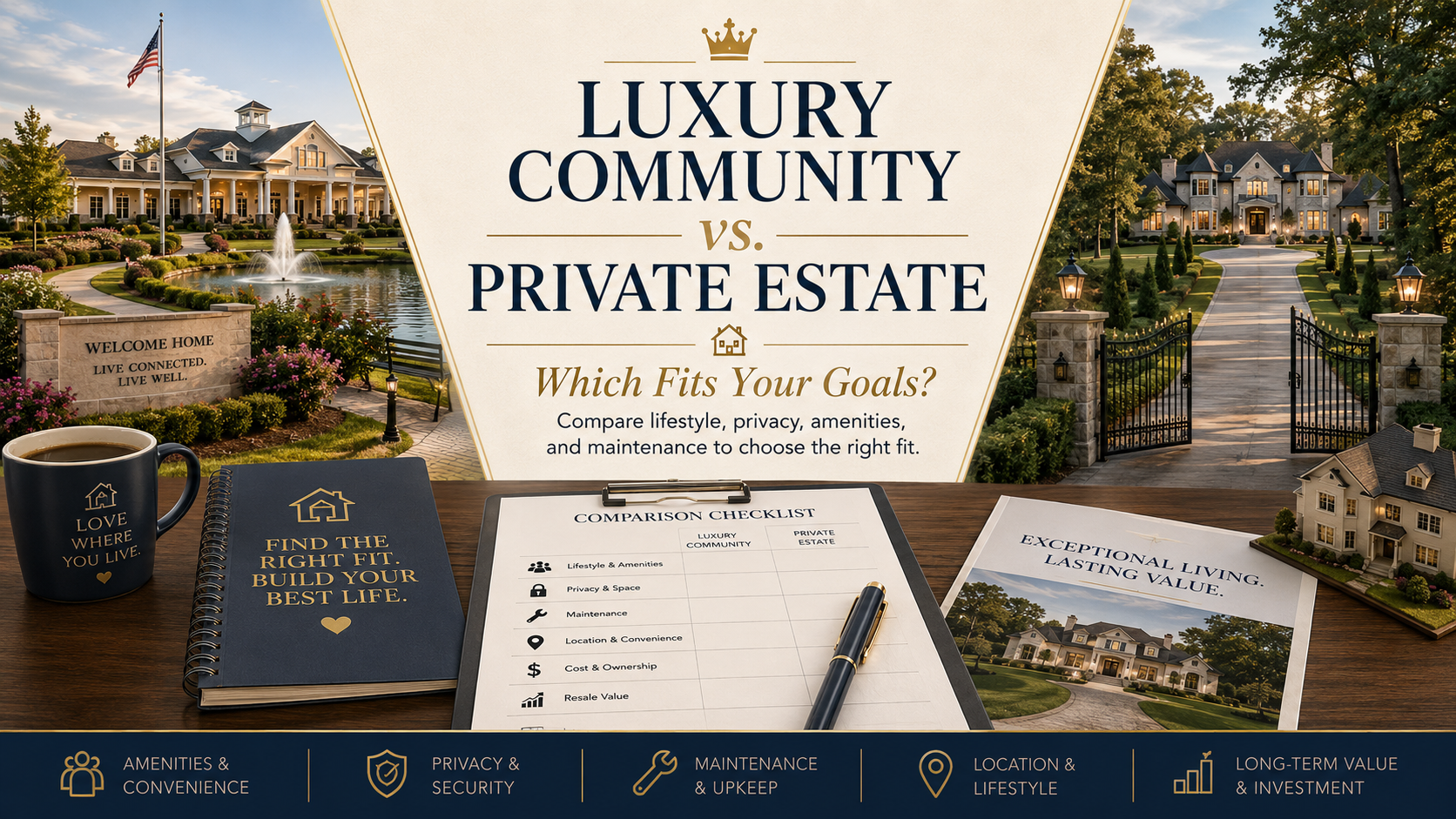 Luxury Community vs. Private Estate | Marna Friedman