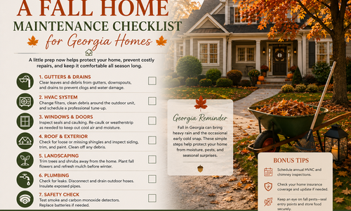 A Fall Home Maintenance Checklist for Georgia Homes