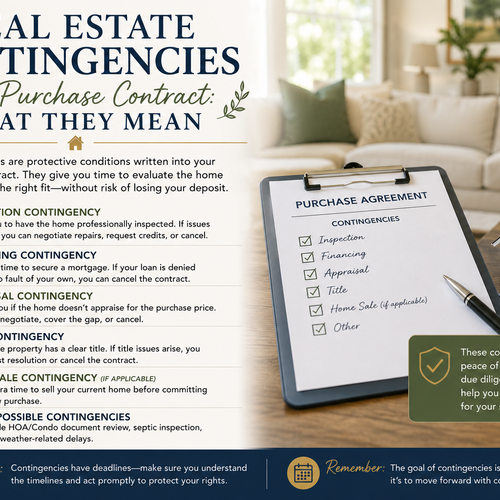 Contingencies in a Purchase Contract: What They Mean