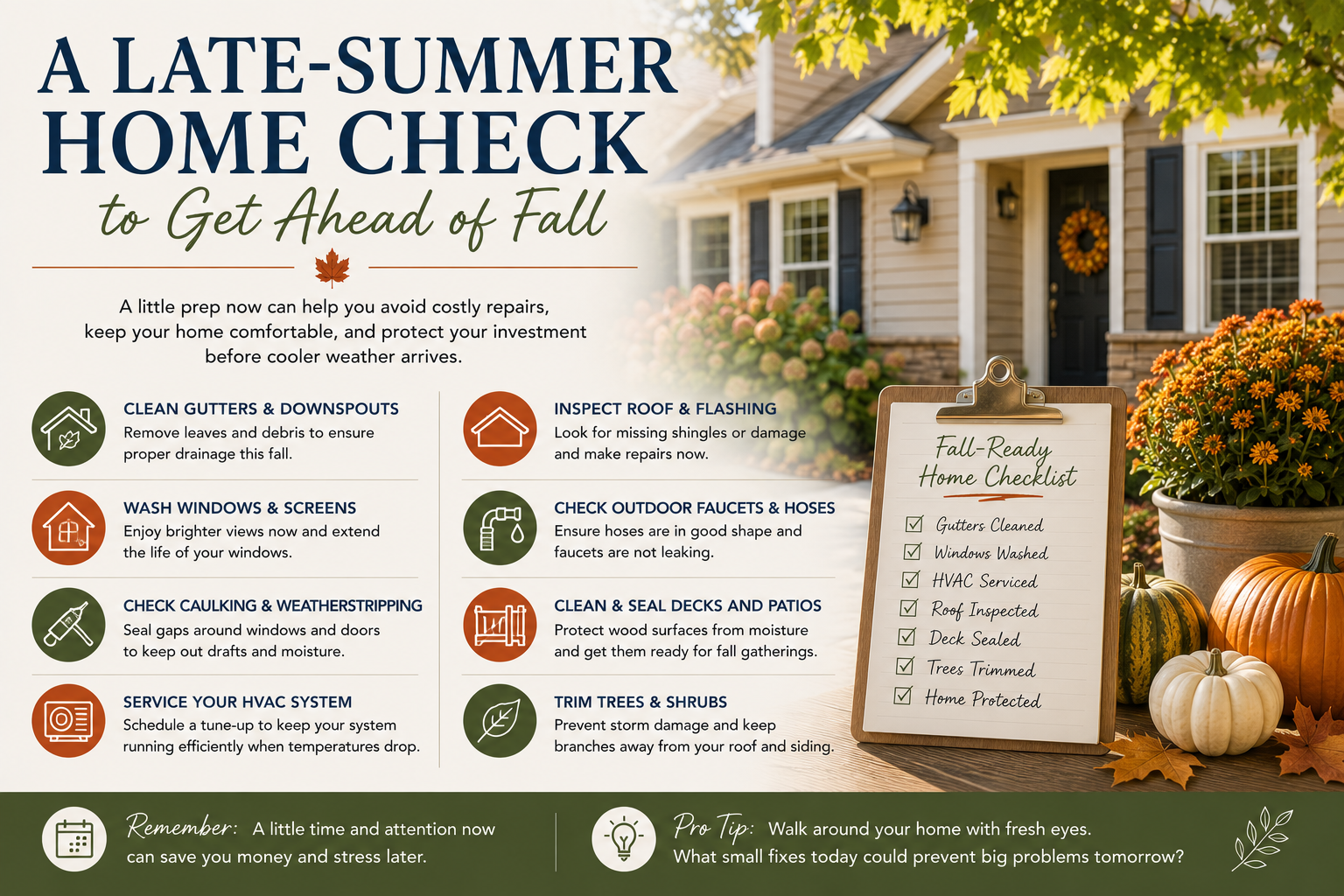 Late-Summer Home Maintenance Check | Marna Friedman