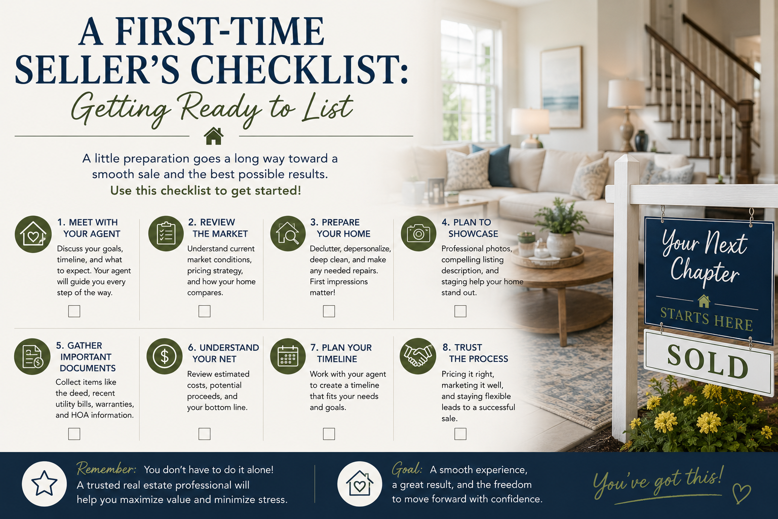 First-Time Home Seller Checklist | Marna Friedman