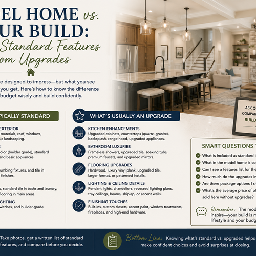 Model Home vs. Your Build: Telling Standard Features from Upgrades