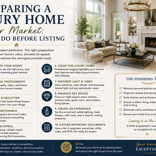 Preparing a Luxury Home for Market: What to Do Before Listing