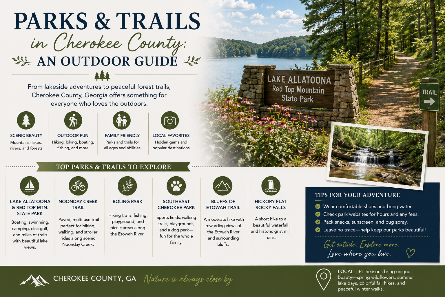 Parks and Trails in Cherokee County, GA | Marna Friedman