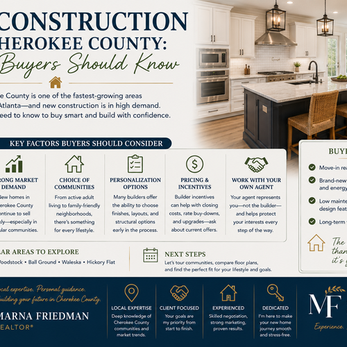 New Construction in Cherokee County: What Buyers Should Know
