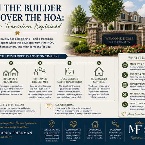 When the Builder Hands Over the HOA: Developer Transition Explained
