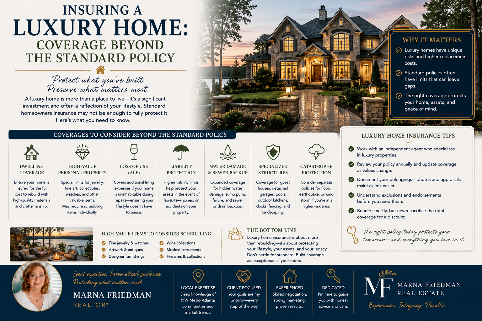 Insuring a Luxury Home: What to Know | Marna Friedman