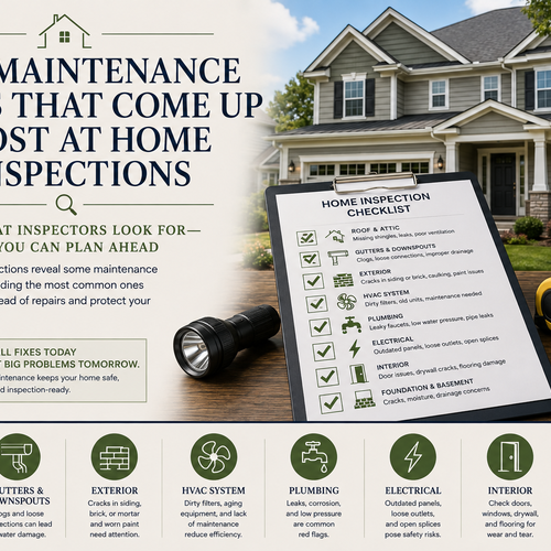The Maintenance Issues That Come Up Most at Home Inspections