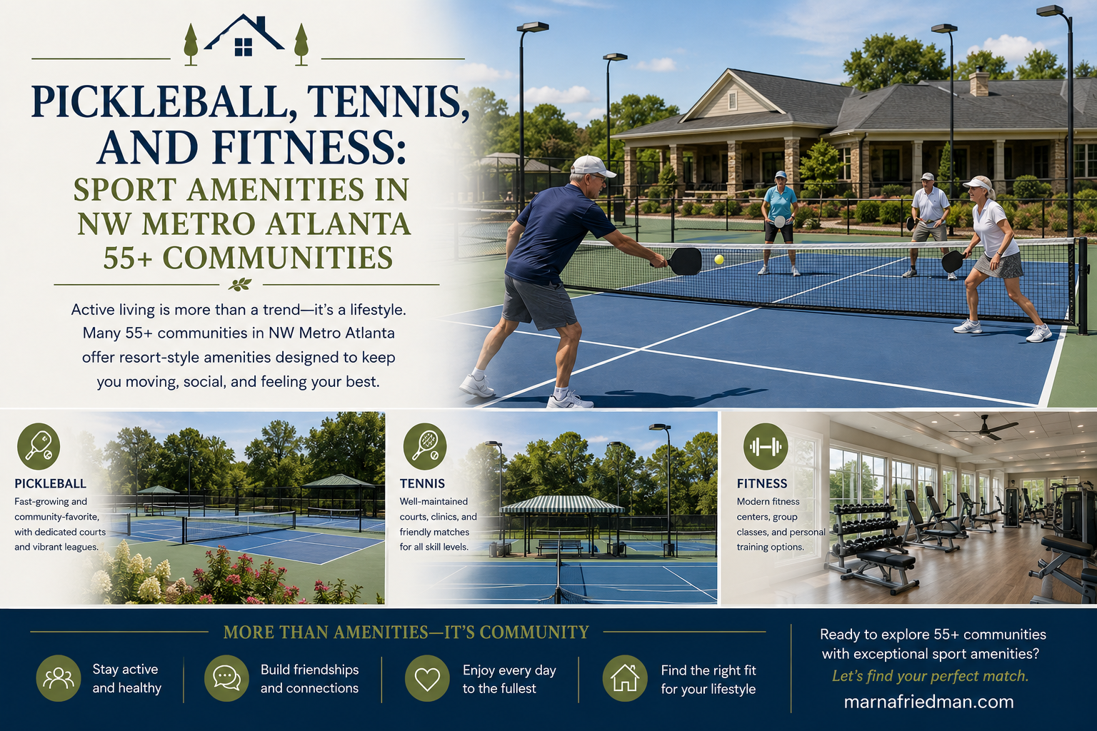 55+ Community Sport Amenities: A Guide | Marna Friedman