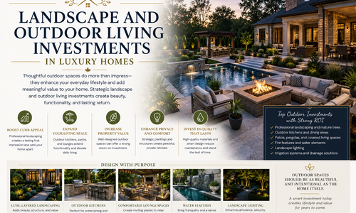 Landscape and Outdoor Living Investments in Luxury Homes