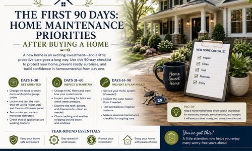 The First 90 Days: Home Maintenance Priorities After Buying a &hellip;
