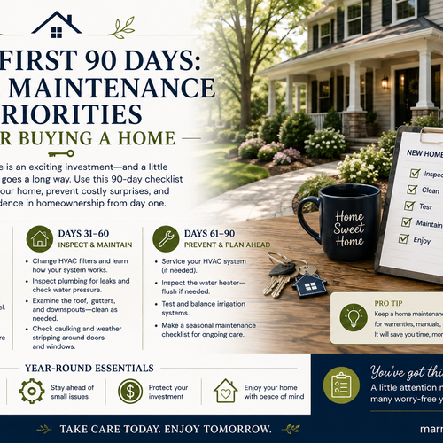 The First 90 Days: Home Maintenance Priorities After Buying a Home