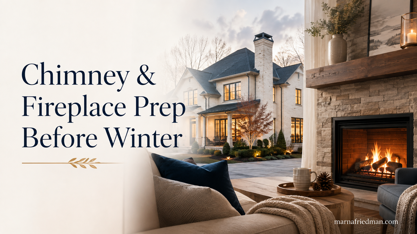 Chimney and Fireplace Prep for Winter - Marna Friedman