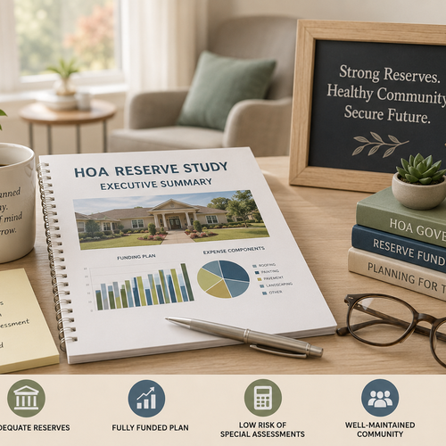 Reading a 55+ HOA Reserve Study: What Financial Health Looks Like