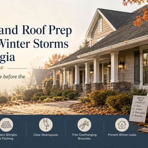 Gutter and Roof Prep Before Winter Storms in Georgia