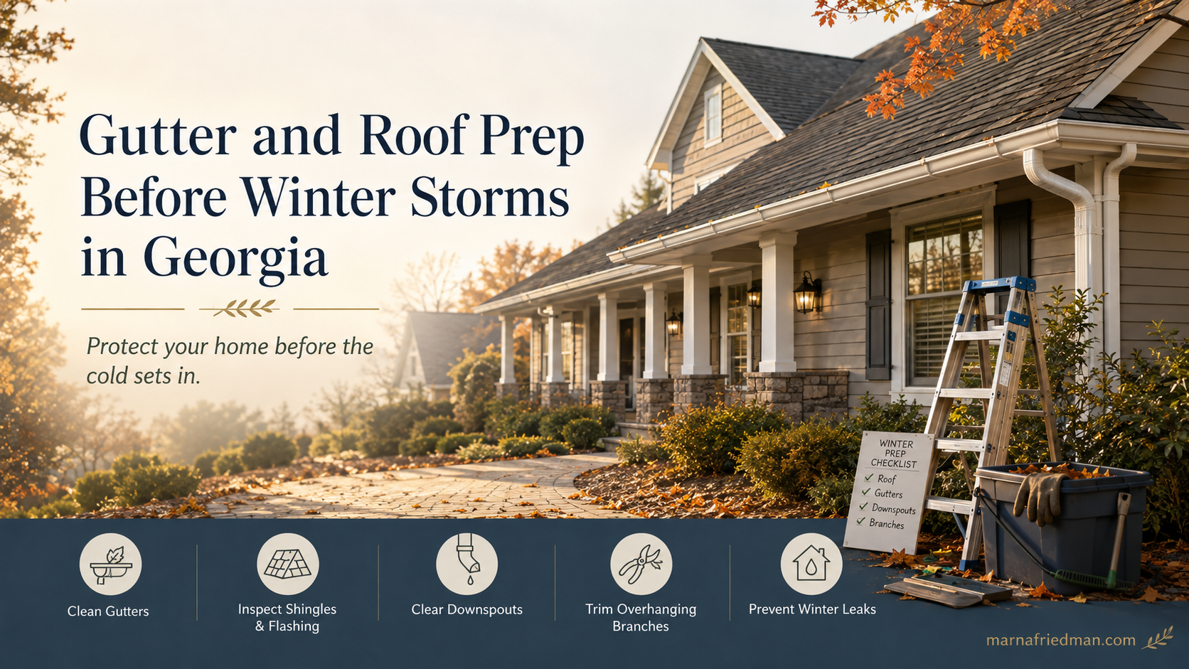 Gutter and Roof Winter Prep Georgia | Marna Friedman