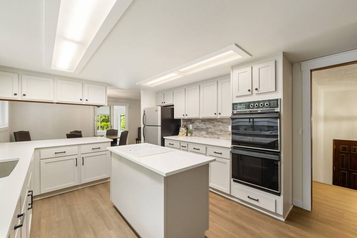 Kitchen with double ovens