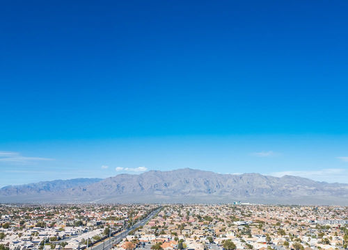 An aerial view of North Las Vegas (portrait)