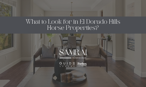 What to Look for in El Dorado Hills Horse Properties?