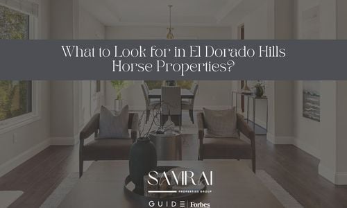 What to Look for in El Dorado Hills Horse Properties?