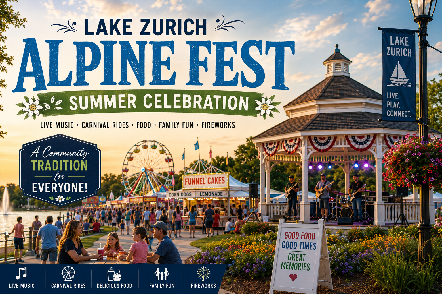 Lake Zurich Alpine Fest Summer Celebration