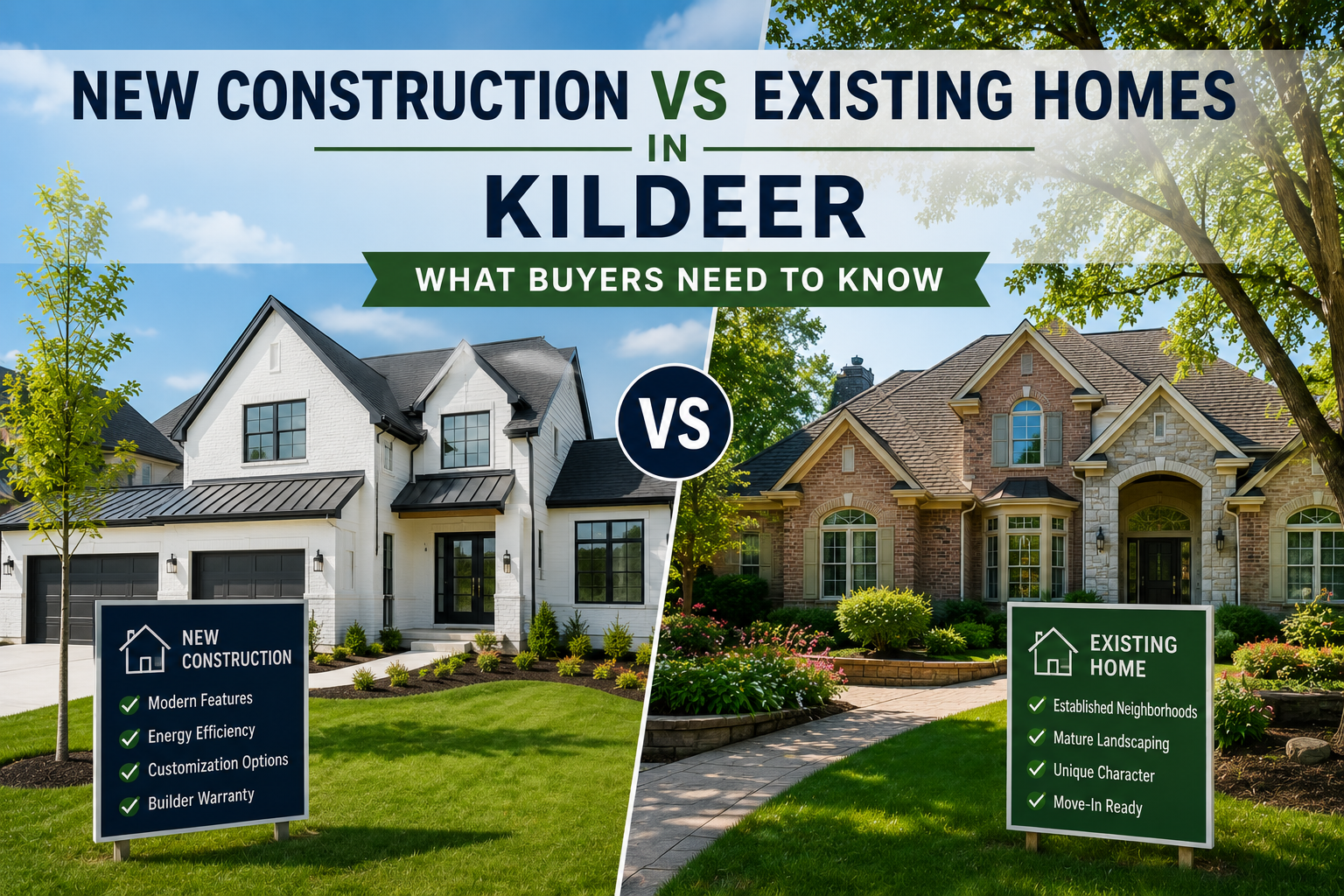 New Construction vs Existing Homes in Kildeer