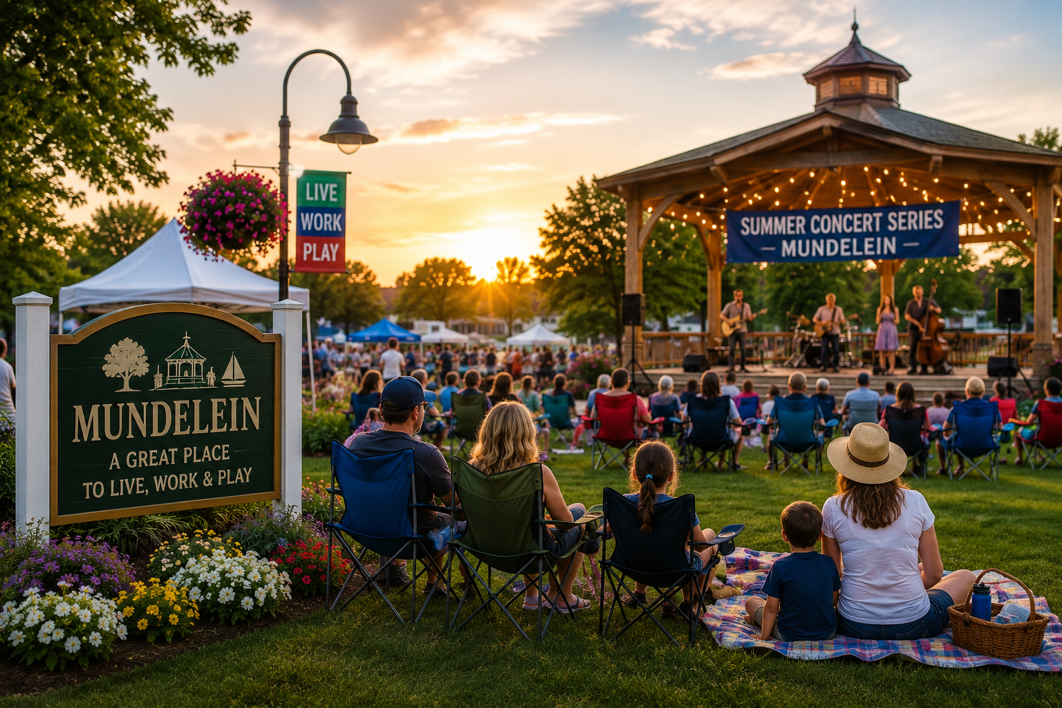 Summer Concerts and Community Gatherings in Mundelein