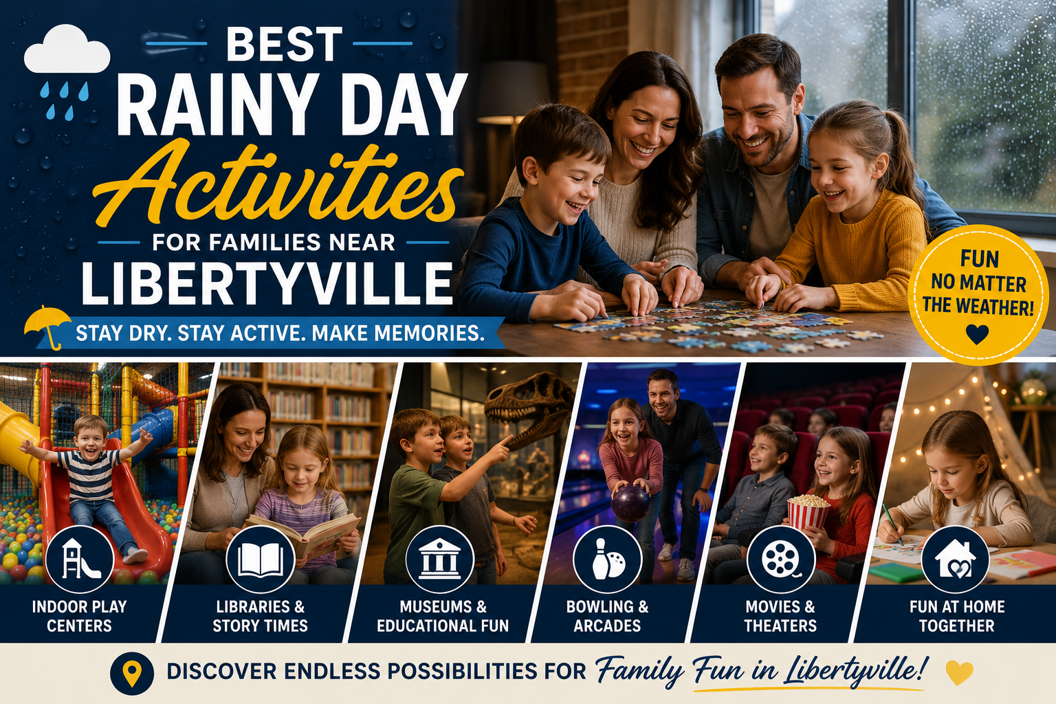 Best Rainy Day Activities for Families Near Libertyville