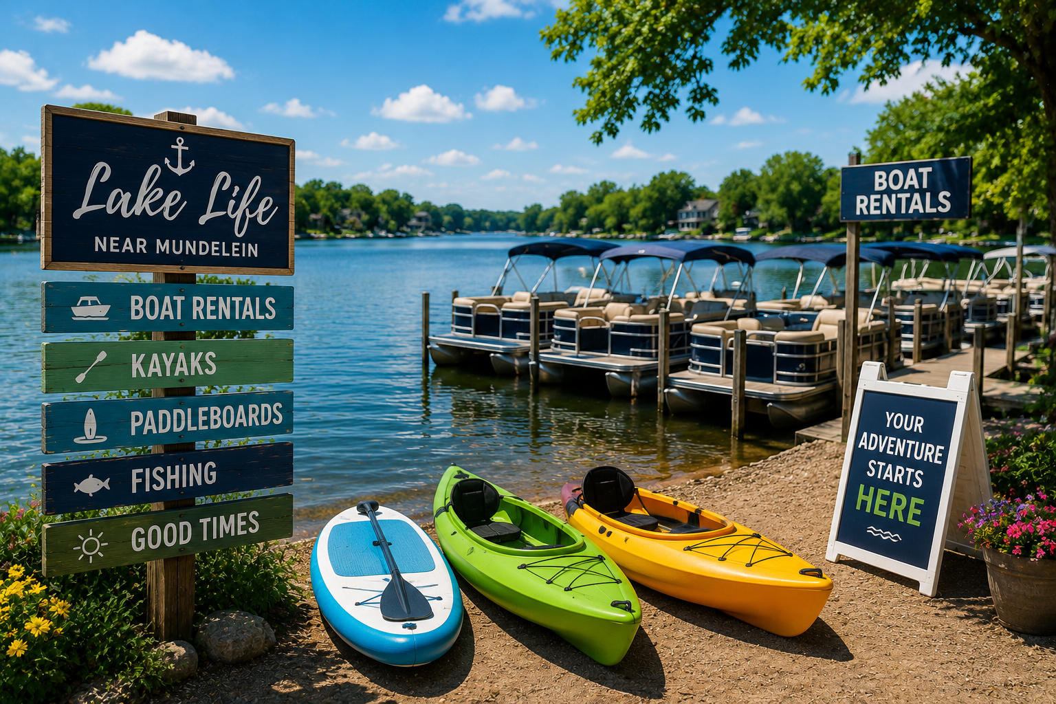 Local Boat Rentals and Lake Activities Near Mundelein