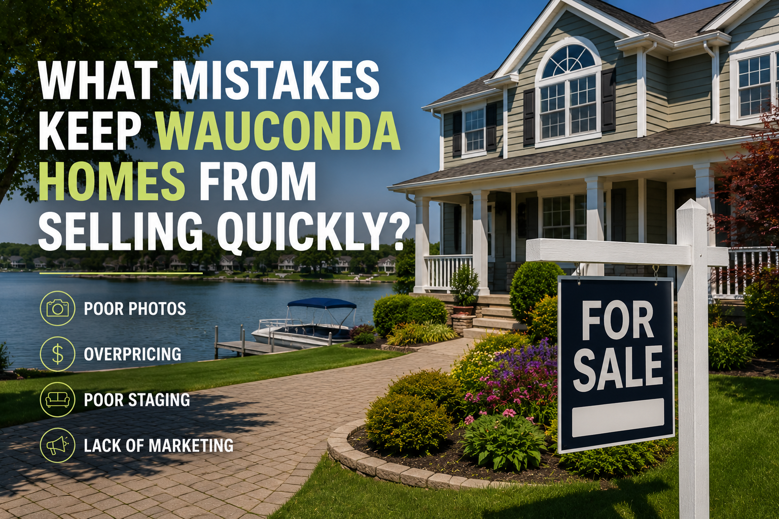 What Mistakes Keep Wauconda Homes From Selling Quickly?
