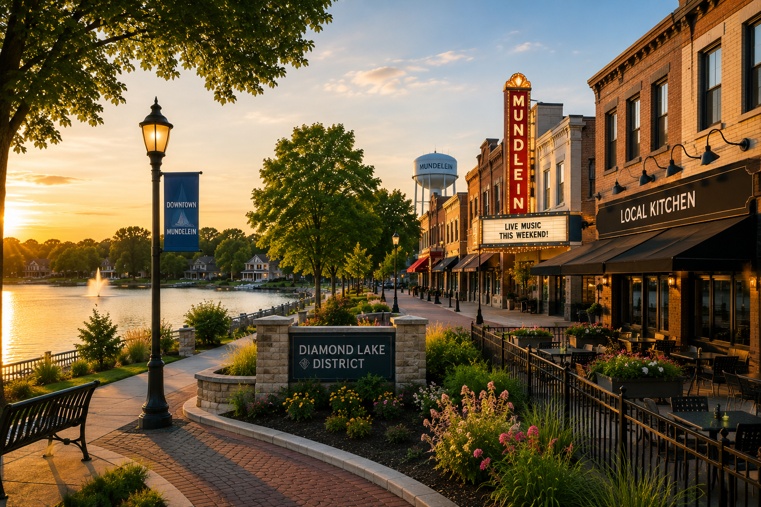 What Makes Downtown Mundelein and the Diamond Lake &hellip;