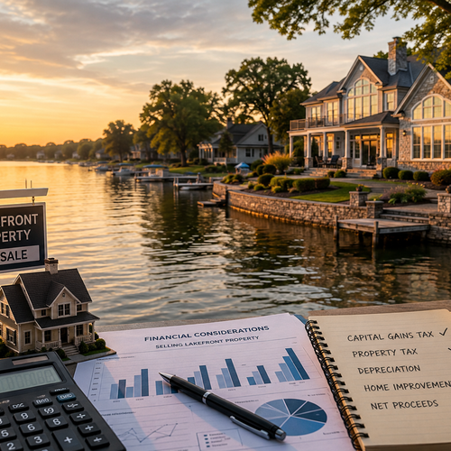 What Financial Considerations Apply to Selling a Waterfront Property in Lake Zurich?