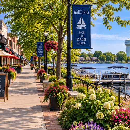 What Makes Wauconda's Downtown and Lakefront Areas So Connected to Local Life?